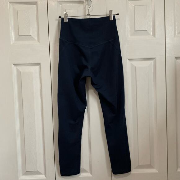 Girlfriend Collective Navy Blue Compressive Contour Seamed Legging XS - Picture 5 of 7